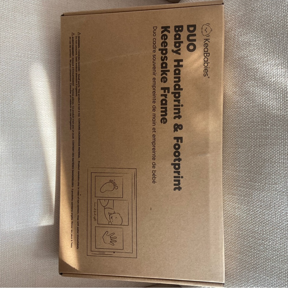 Never used. Received at baby shower. Foot and handprint mold.